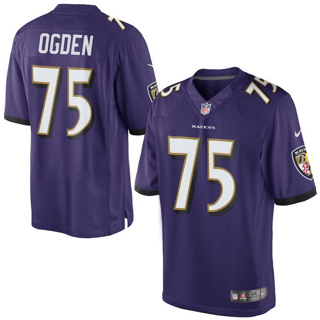 mens nike jonathan ogden purple baltimore ravens retired player limited jersey